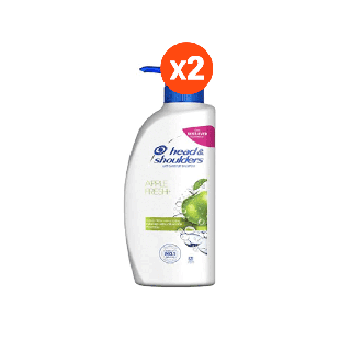 Head & Shoulders แชมพูขจัดรังแค สูตรแอปเปิ้ล เฟรช 610 มล. X2 ขวด Anti Dandruff Shampoo Apple Fresh