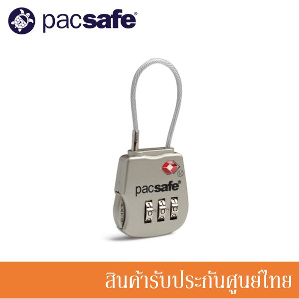 Pacsafe แม่กุญแจ ล๊อคกระเป๋า อเนกประสงค์ Prosafe 800 TSA accepted 3-dial cable lock PA-10250705