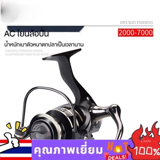 MS  รอกตกปลา AC อุปกรณ์ตกปลาคันเบ็ดตกปลารีลพร้อมโยกโลหะเต็มรูปแบบ metal