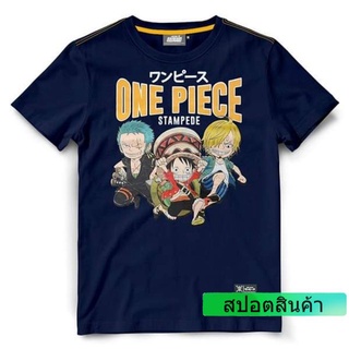 เสื้อยืดวันพีช One Piece STAMPEDE-1121-NV สีกรม