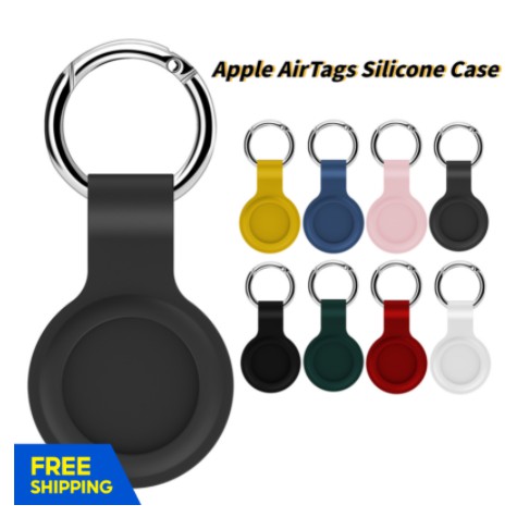 Apple AirTag Leather Case  เคสหนัง PU มีห่วงเหล็ก สำหรับหุ้มอุปกรณ์ระบุตำแหน่งอัจฉริยะ Apple AirTag
