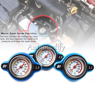 ฝาหม้อน้ําน้ําเทอร์โมเทอร์โมอุณหภูมิสีน้ําเงินรถยนต์สากล 0.9…