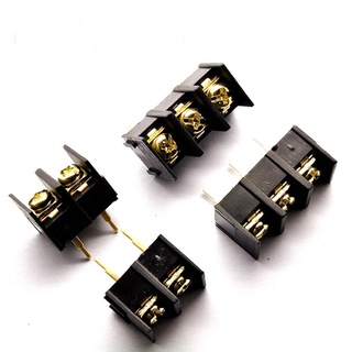 MF-1000 2P/3P Black MF1000 Terminal Blocks Connector Pitch 10mm 25A 300V