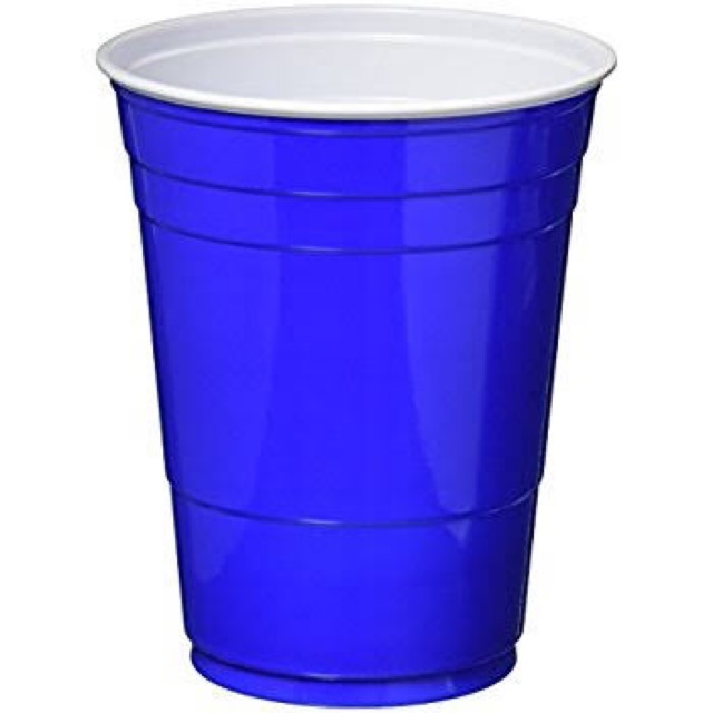 ขายส่ง แก้วพลาสติกสีน้ำเงิน Blue cup หรือ Red cup 16oz 150 ใบ