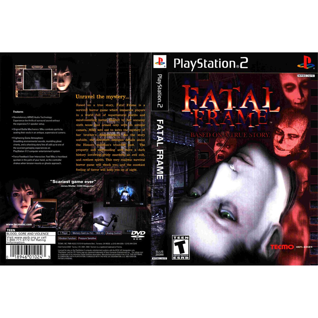 เกมส์ Fatal Frame (PS2) สำหรับเครื่องที่แปลงระบบแล้วเท่านั้น