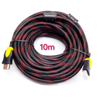 สาย HDMI Cable  HD 1080P (M/M) V1.4 สายถัก 10เมตร