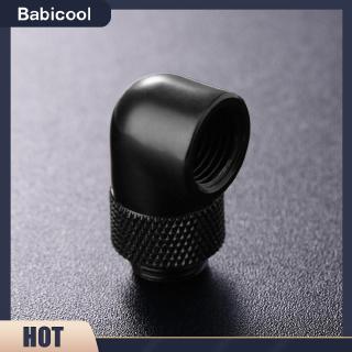 [B-cool]♣ G1 / 4 ด้าย 90 องศาอะแดปเตอร์ติดตั้งอุปกรณ์โรตารีฟิตติ้งน้ำเชื่อมต่อ