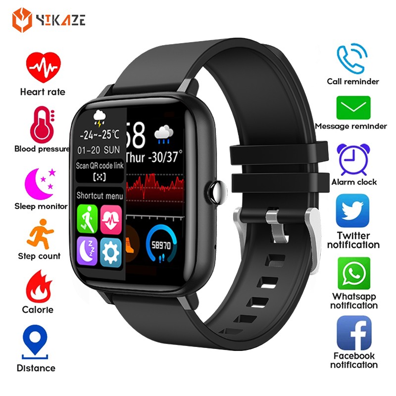 2020 P6 Smartwatch Bluetooth Call Full Touch Men Women Sport Smart Watch Heart Rate Fitness 2524