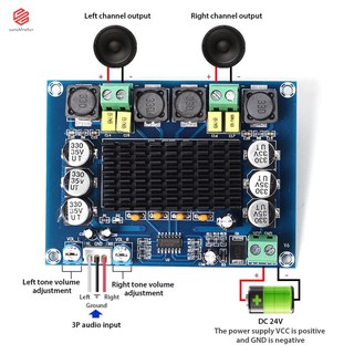 tda 3116 d 2 dual - channel แผ่นบอร์ดโมดูลขยายเสียงสเตอริโอพลังงานสูง 2x120 w xh - m 543