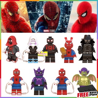 Spider Man Minifigures Miles Morales Gwen Stacy Miles Morales Spider Ham Miles Morales Prowler มินิตัวเลข WM6052