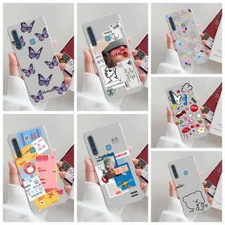 Samsung Galaxy A9 2018 A920 Case Cover Transaprent Clear Cute Cartoons Soft TPU Silicone Phone Case