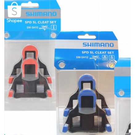 คลีท shimano SPD SL สำหรับบันไดเสือหมอบของ shimano สีแดง สีน้ำเงิน สีเหลือง