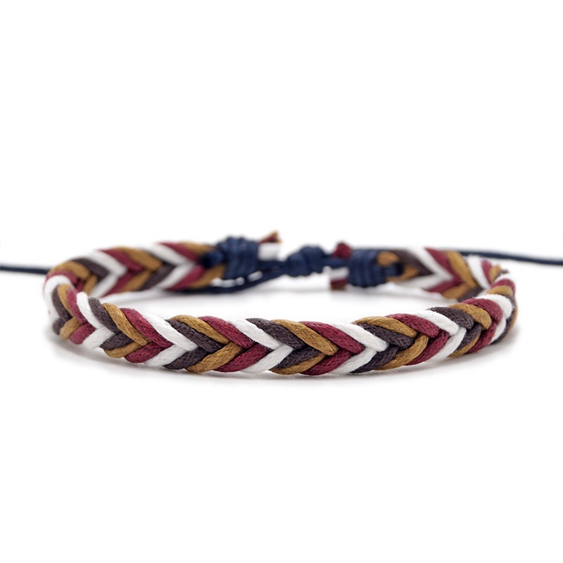 สร้อยข้อเท้า เชือกถัก ผ้าฝ้าย สไตล์โบฮีเมียน แฟชั่นสําหรับผู้หญิง ราคา ถูกที่สุด ดีลบีเคเค แกลเลอรีภาพที่ 2