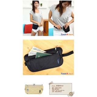 GP00034 Security Zipped Waist Bum Belt Bag Passport Cash Card Holder Sport Travel Pouch