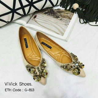รองเท้าคัชชูหัวแบน พร้อมส่ง!