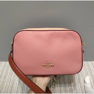 🎀 (สด-ผ่อน) ครอสบอดี้ 2 ซิป สีชมพู 9 นิ้ว COACH C7682 JES CROSSBODY IN COLORBLOCK