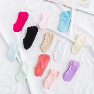 (W-005) มีของ🧦13สีพร้อมส่ง จากไทย ถุงเท้าคัชชู ซ่อนขอบ ข้อเว้า มีซิลิโคนกันกัด กันลื่นหลุด