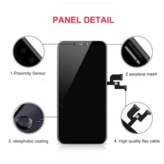 จอแสดงผลสำหรับ iPhone X XR XS 11 12 13 14 15 16 Pro Max Mini Plus LCD พร้อมหน้าจอสัมผัส 3D ชุดดิจิตอลเปลี่ยนการสนับสนุน Face ID