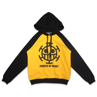 Dextreme เสื้อฮู้ดการ์ตูนวันพีซ (DOP-955C) ลอว์ Law (Sweater Hood One Piece Law) [กระเป๋าข้าง]