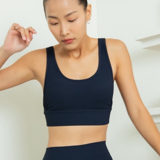 On The Blogs สปอร์ตบรา - Baseline Bra in Dark Navy