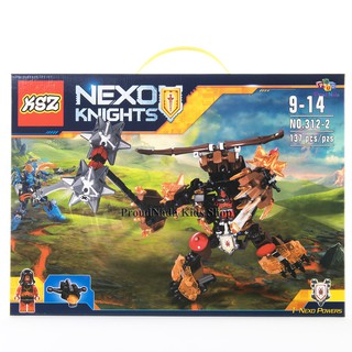 ProudNada Toys ของเล่นเด็กชุดตัวต่อเลโก้อัศวิน KSZ NEXO KNIGHTS 137 PCS 312-2