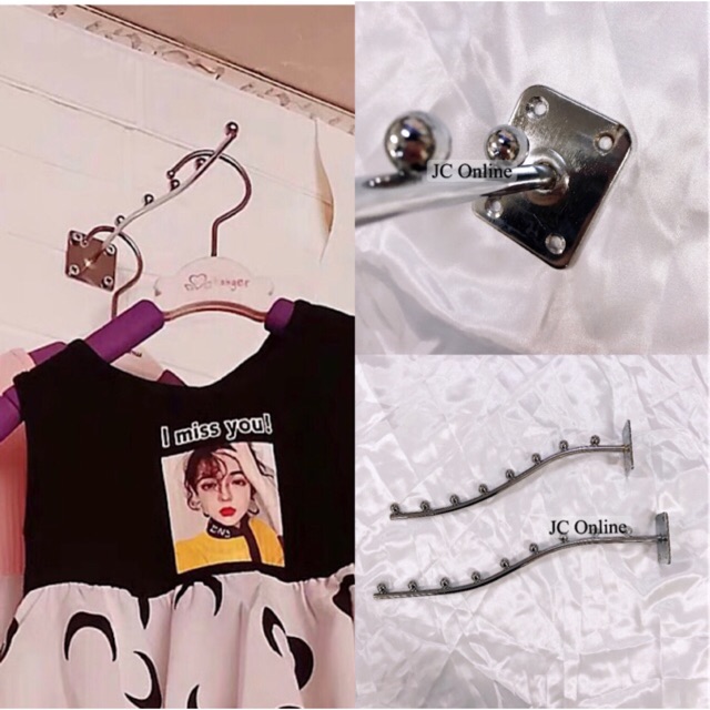 JCONLINE 7/8/9BALLS Penyangkut Baju Besi Dinding Heavy Duty Wall Hook Hanger Wall น้ําตกผนัง