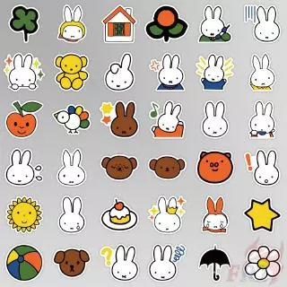 ❉ M.iffy - Cartoon Rabbit สติ๊กเกอร์ ❉ 40Pcs/Set DIY Decals สติ๊กเกอร์ for Album Diary Laptop Scrapbooks Skateboard