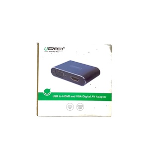 ตัวแปลงสัญญาณภาพ UGREEN 50505 CM162 Type-C to HDMI + VGA Aluminum Case With PD (Space gray) ของใหม่ ลดล้างสต็อก