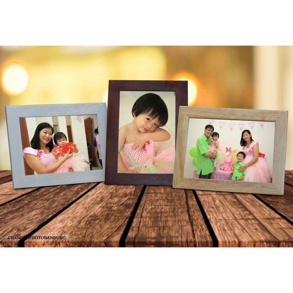 กรอบ 8R E03 Natural (20x25) + กระจก