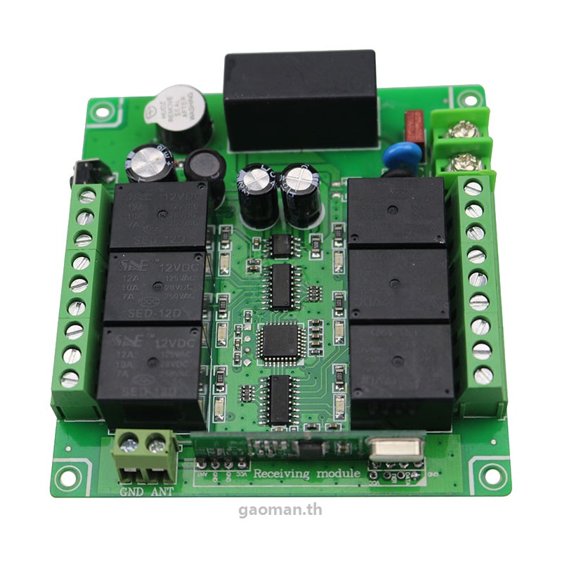 รีเลย์สวิตช์รีโมตคอนโทรลไร้สาย 110V 220V 6CH 220V เอาท์พุตวิทยุ RF 30 ...