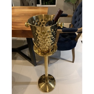 gold winebucket with stand champagne bucket with stand