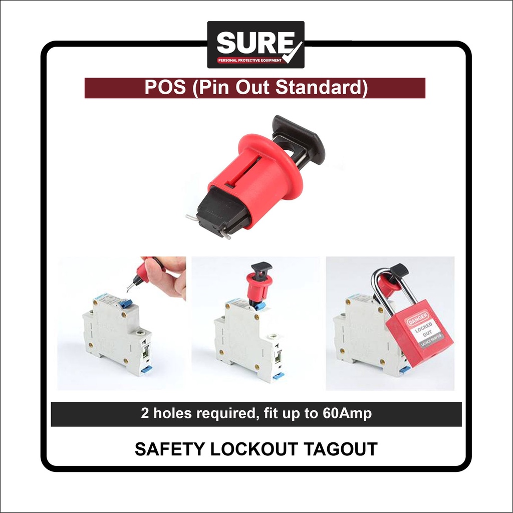 [ออกใบกำกับภาษีได้] POS Circuit Breaker Lockout (พร้อมส่งในไทย/รวมVatแล้ว)