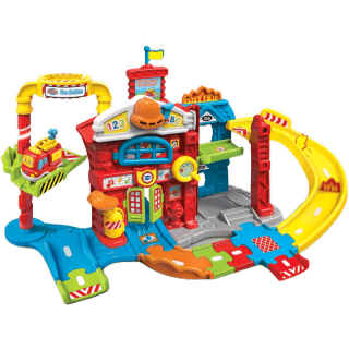 VTech Save the Day Fire Station Playset GO! GO! SMART WHEELS Fire Truck 1-5 ปี ชุดของเล่นเด็กสถานีดับเพลิง รถดับเพลิง