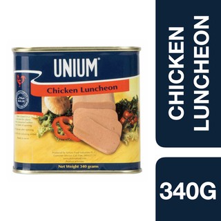 Unium Chicken Luncheon 340g ++ ยูเนี่ยม เนื้อไก่ลันชอนกระป๋อง 340 กรัม