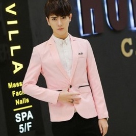JY56 เสื้อสูทสีชมพูสุภาพ