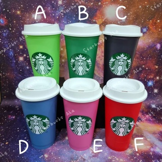 Starbucks แก้วรียูสเปลี่ยนสี 24oz.มี6สีให้เลือกค่ะ‼️พร้อมส่ง‼️