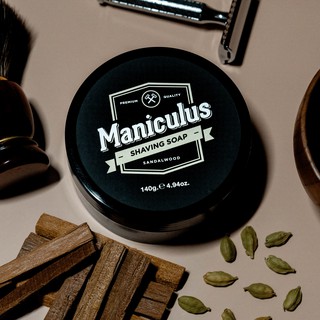 สบู่โกนหนวด Maniculus Shaving Soap กลิ่น Sandalwood (2021) 140g