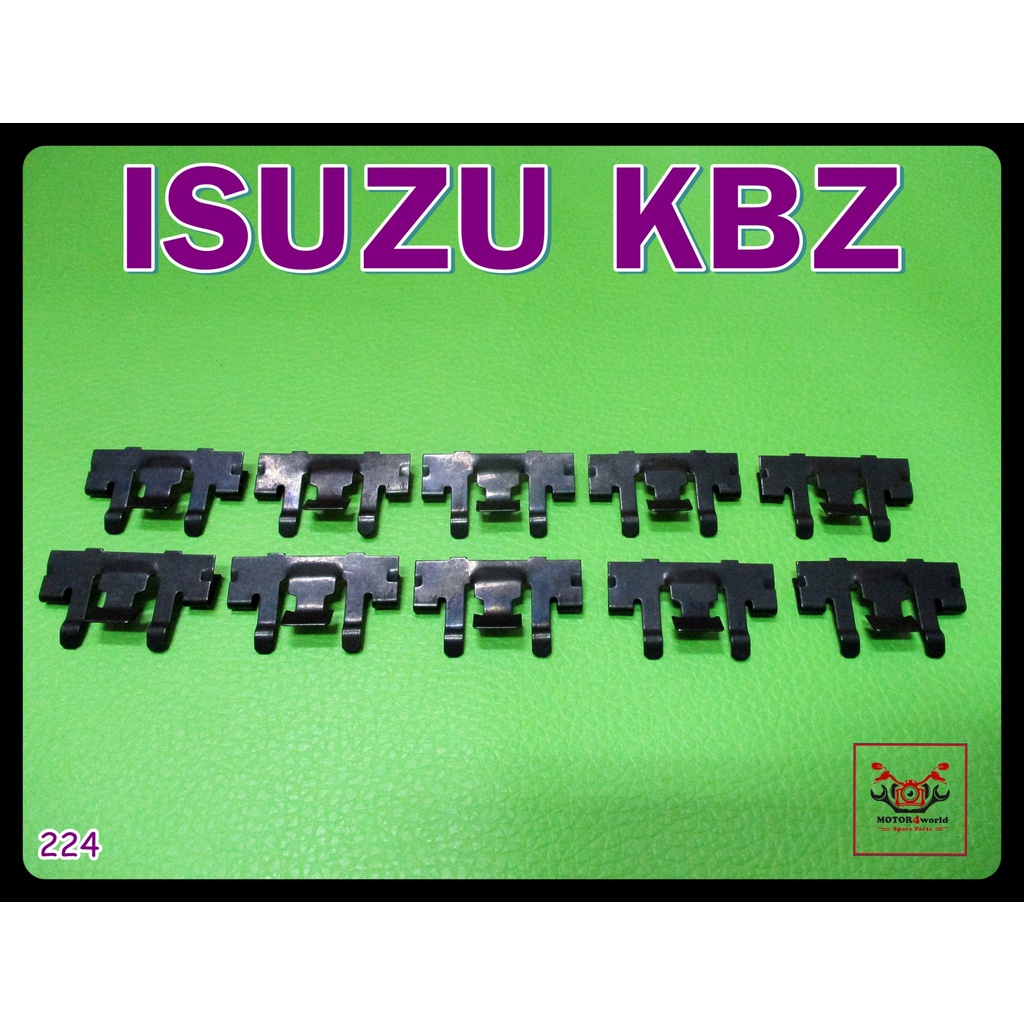 RUBBER WIPER LOCKING CLIP STEEL SET "BLACK" Fit For ISUZU KBZ (224) // กิ๊บเหล็กล็อคยางรีดน้ำ "สีดำ"