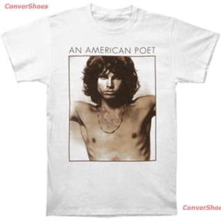 เสื้อยืดผู้ชายและผู้หญิง Bravado Mens The Doors American Poet T Shirt Short sleeve T-shirts