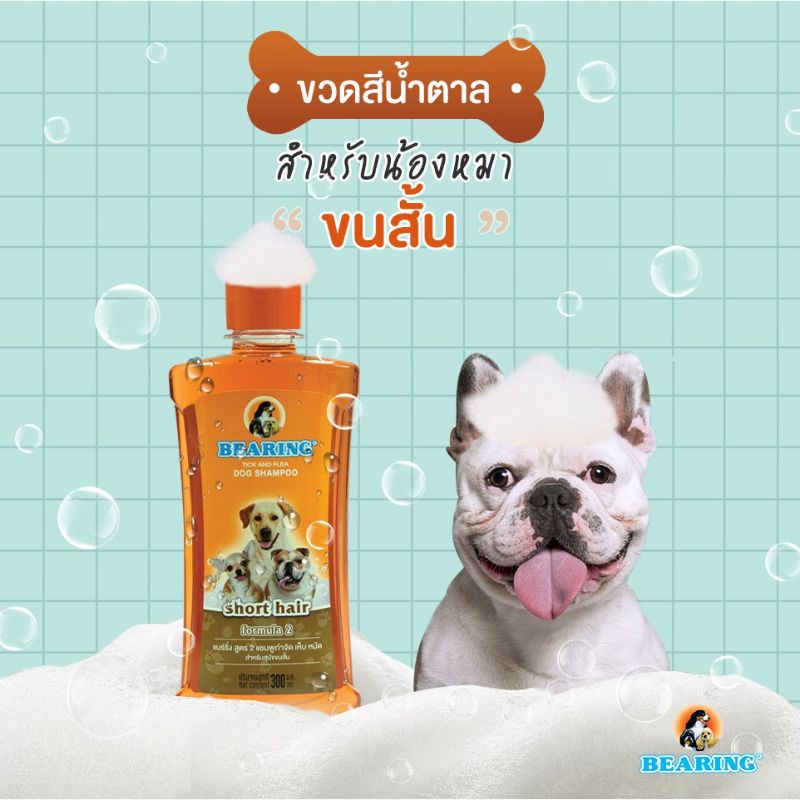 BEARING Tick & Flea Dog Shampoo แชมพูกำจัดเห็บหมัด 300ml. รูปที่ 4