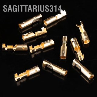 Sagittarius314 ขั้วต่อสายไฟ ตัวผู้ และตัวเมีย ทองเหลือง 3.9 มม. พร้อมปลอกฉนวนกันความร้อน สําหรับรถจักรยานยนต์ 100 คู่