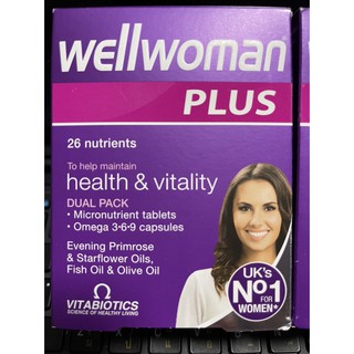 Wellwomen Plus 3-6-9 วิตามินรวมสำหรับผู้หญิง ส่งตรงจากอังกฤษ