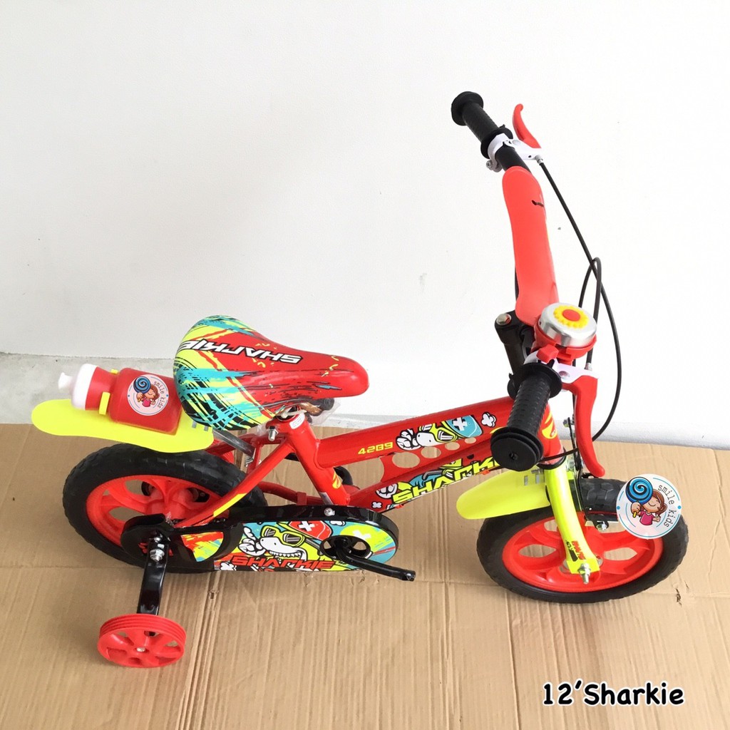 ?รุ่นใหม่ จักรยานเด็ก 12นิ้ว ล้อตัน ล้อโฟม รถจักรยานเด็ก Robot Jasmine Sharkie