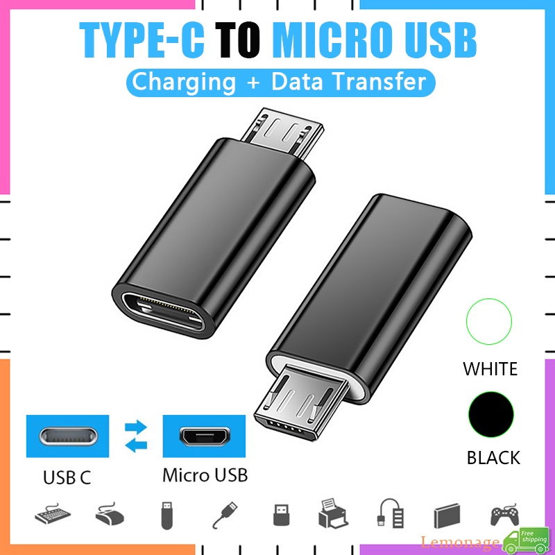 ซื้อ 5 แถม 1 อะแดปเตอร์OTG Type C เป็นอะแดปเตอร์ Micro USB อะแดปเตอร์ชาร์จขั้วต่อ OTG สําหรับการชาร์จและถ่ายโอนข้อมูล