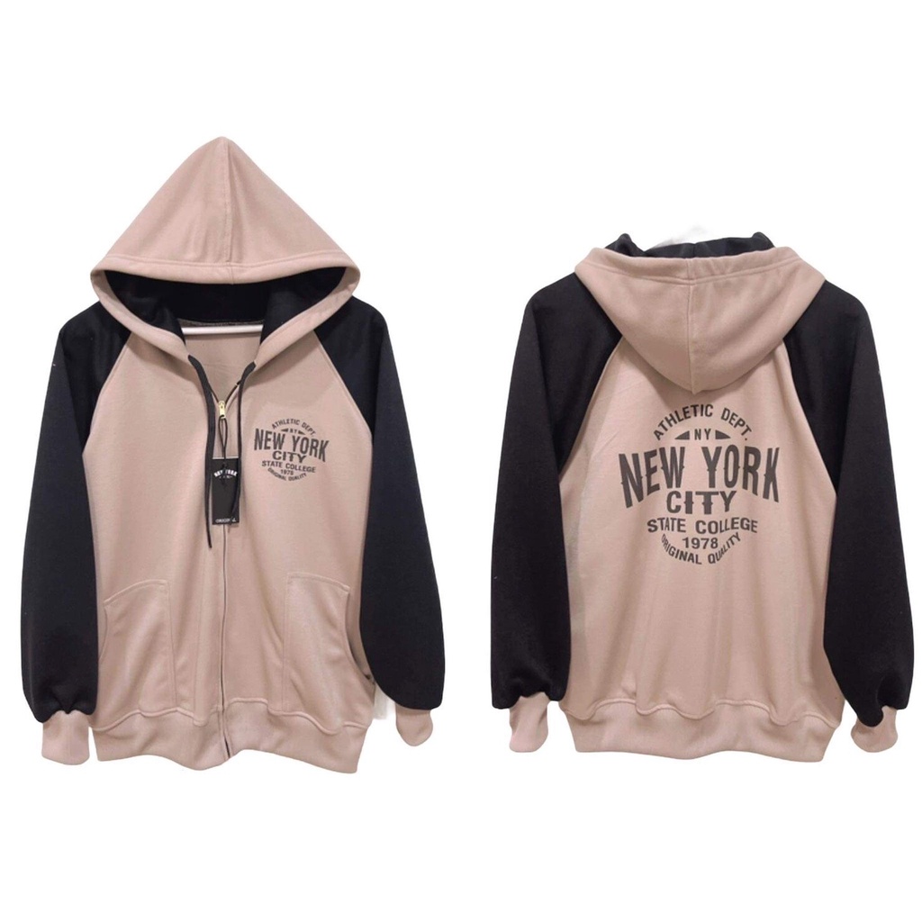﹉◐☢เสื้อแขนยาว New York รุ่น ทูโทน
