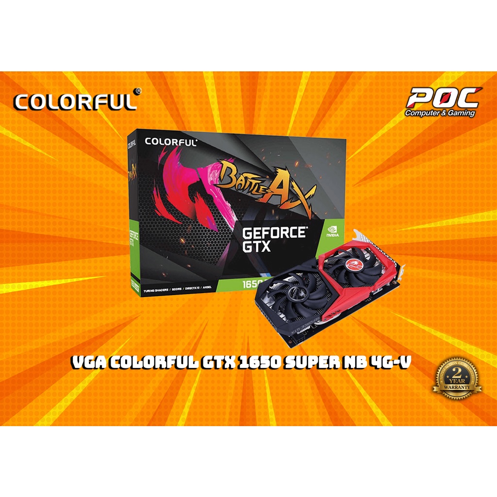 Colorful GTX 1650 SUPER NB 4G-V GeForce VGA Graphic Card