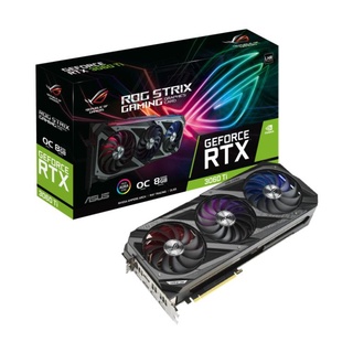 การ์ดจอ ASUS  ROG-STRIX-RTX3060TI-O8G-V2-GAMING LHR Model : STRIX-RTX3060TI-O8G-V2-GAMING