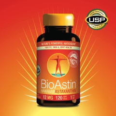 พร้อมส่ง Exp.07/2027 (ไม่ทีแผงกระดาษ) Hawaiian Astaxanthin 12 mg 120 เม็ดจากอเมริกา ขนาดใหญ่ แพคเก็จใหม่