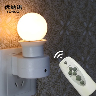 Yonuo สมาร์ท led รีโมทคอนโทรลไฟกลางคืน plug-in ห้องนอนส่องสว่างข้างเตียงโคมไฟขนาดเล็กโคมไฟติดผนังกลางคืนให้อาหารซ็อกเก็ตโคมไฟ