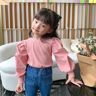 ❀Qinzi เสือดาว❀พร้อมส่ง เสื้อยืดแขนยาว สไตล์ตะวันตก แฟชั่นฤดูใบไม้ร่วง สําหรับเด็กผู้หญิง 2022